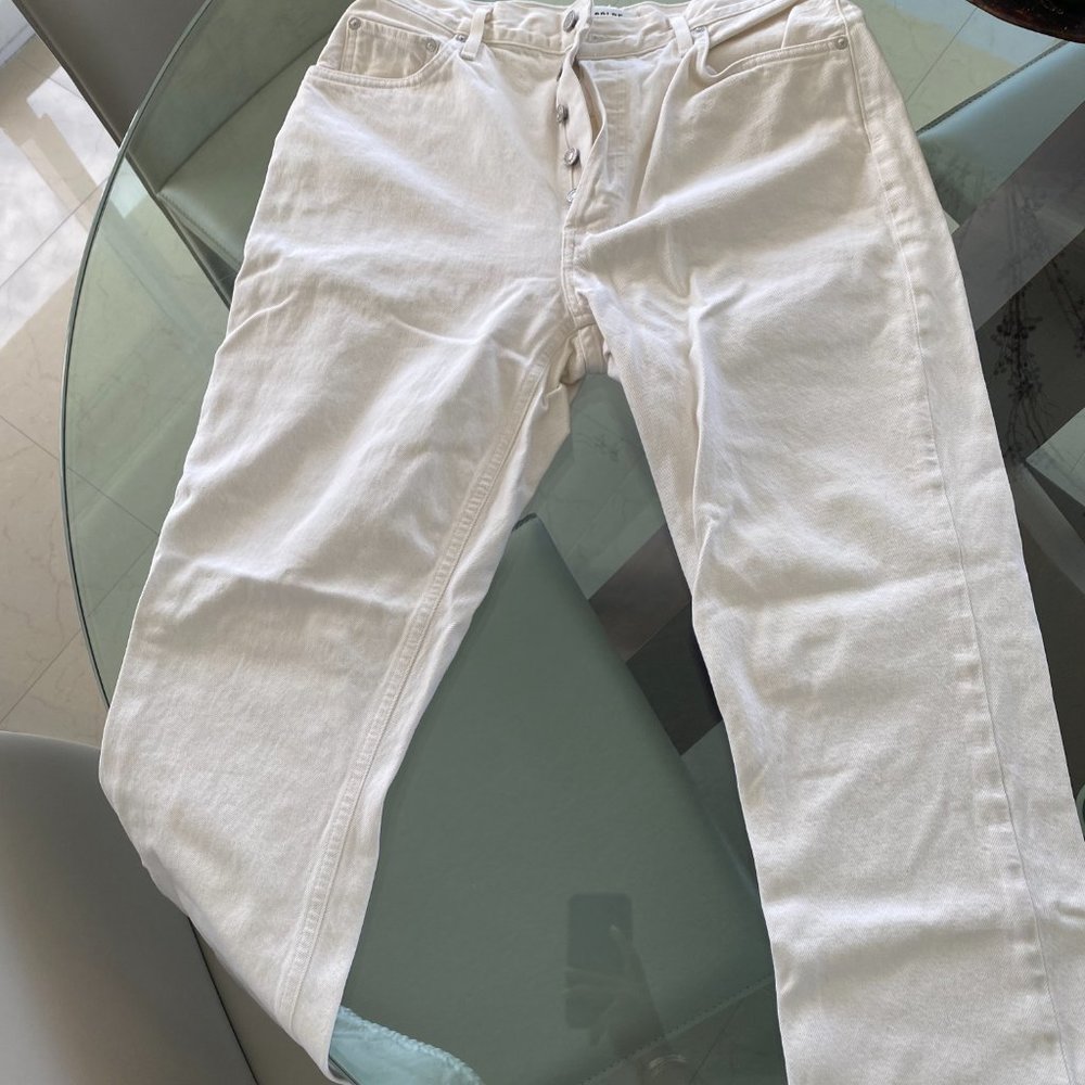 AGOLDE Remy High Rise Straight, Off White - Picture 4 of 4